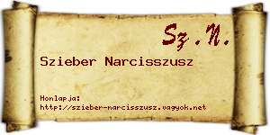 Szieber Narcisszusz névjegykártya